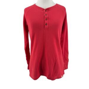 Field & Stream Women's Red Long Sleeve Thermal Shirt Size Small